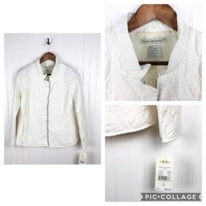 Requirements Quilted Jacket Vanilla White Small S New with Tags‎ Womenswear